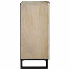 Aparador Blanco 90 x 33 x 75 cm madera maciza de mango