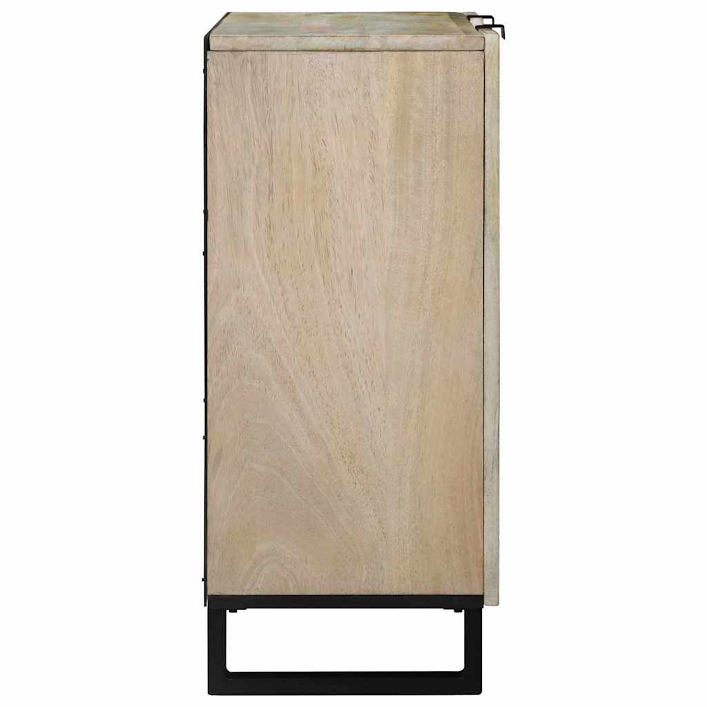 Aparador Blanco 90 x 33 x 75 cm madera maciza de mango