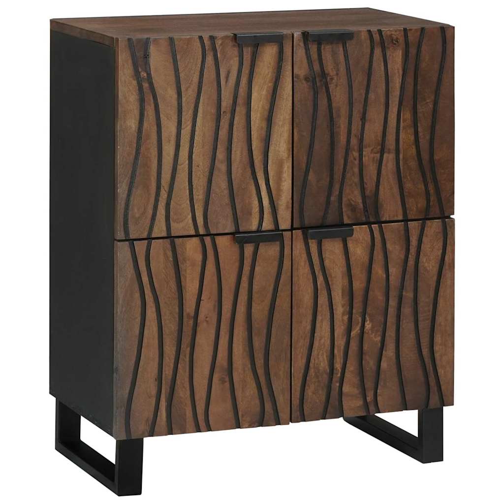Brown Sideboard 60 x 33 x 75 cm solid mango wood