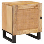 Armario de Noche 2 pcs Natural 40 x 33 x 46 cm