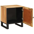 Armario de Noche 2 pcs Natural 40 x 33 x 46 cm