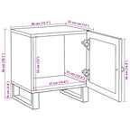 Armario de Noche 2 pcs Natural 40 x 33 x 46 cm