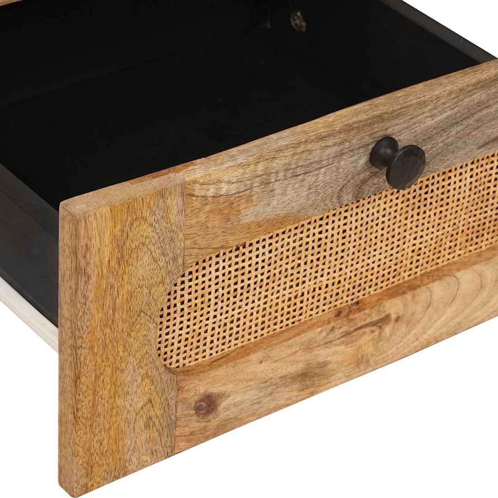 Armario de Noche con cajón 2 pcs Natural 40 x 33 x 46 cm