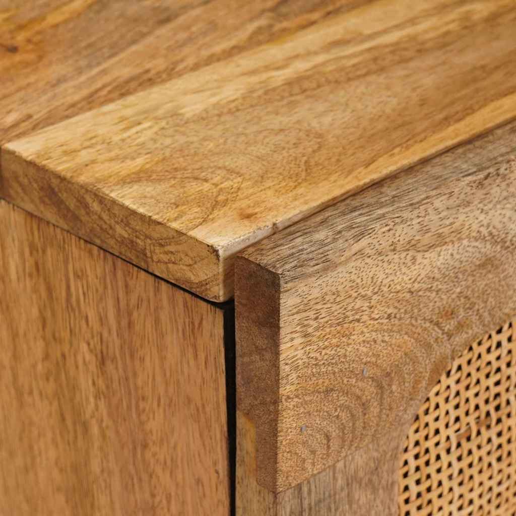 Mueble de TV Marrón 105 x 33 x 46 cm Madera de mango maciza
