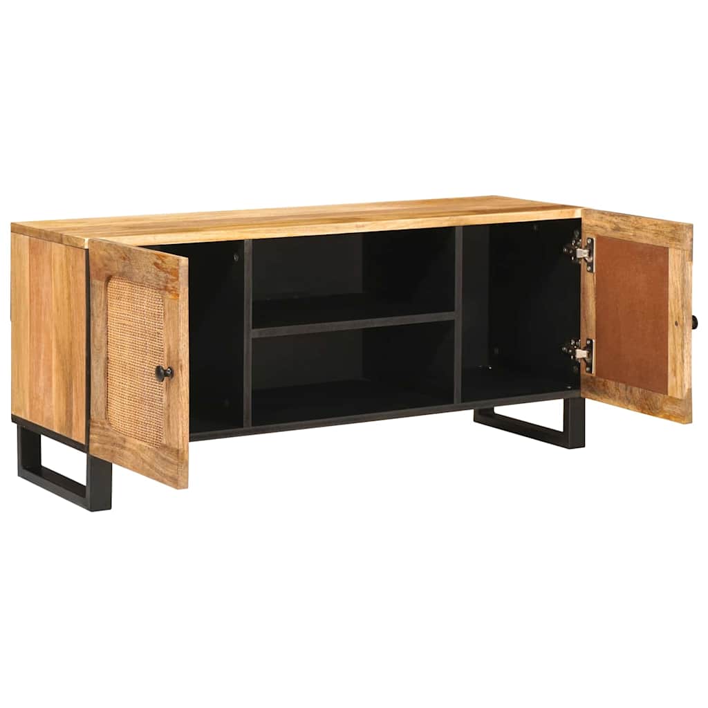 Mueble de TV Marrón 105 x 33 x 46 cm Madera de mango maciza