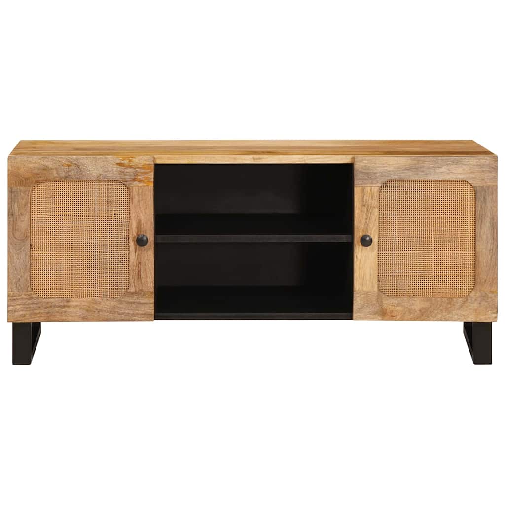 Mueble de TV Marrón 105 x 33 x 46 cm Madera de mango maciza