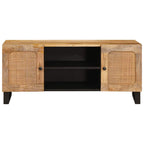 Mueble de TV Marrón 105 x 33 x 46 cm Madera de mango maciza