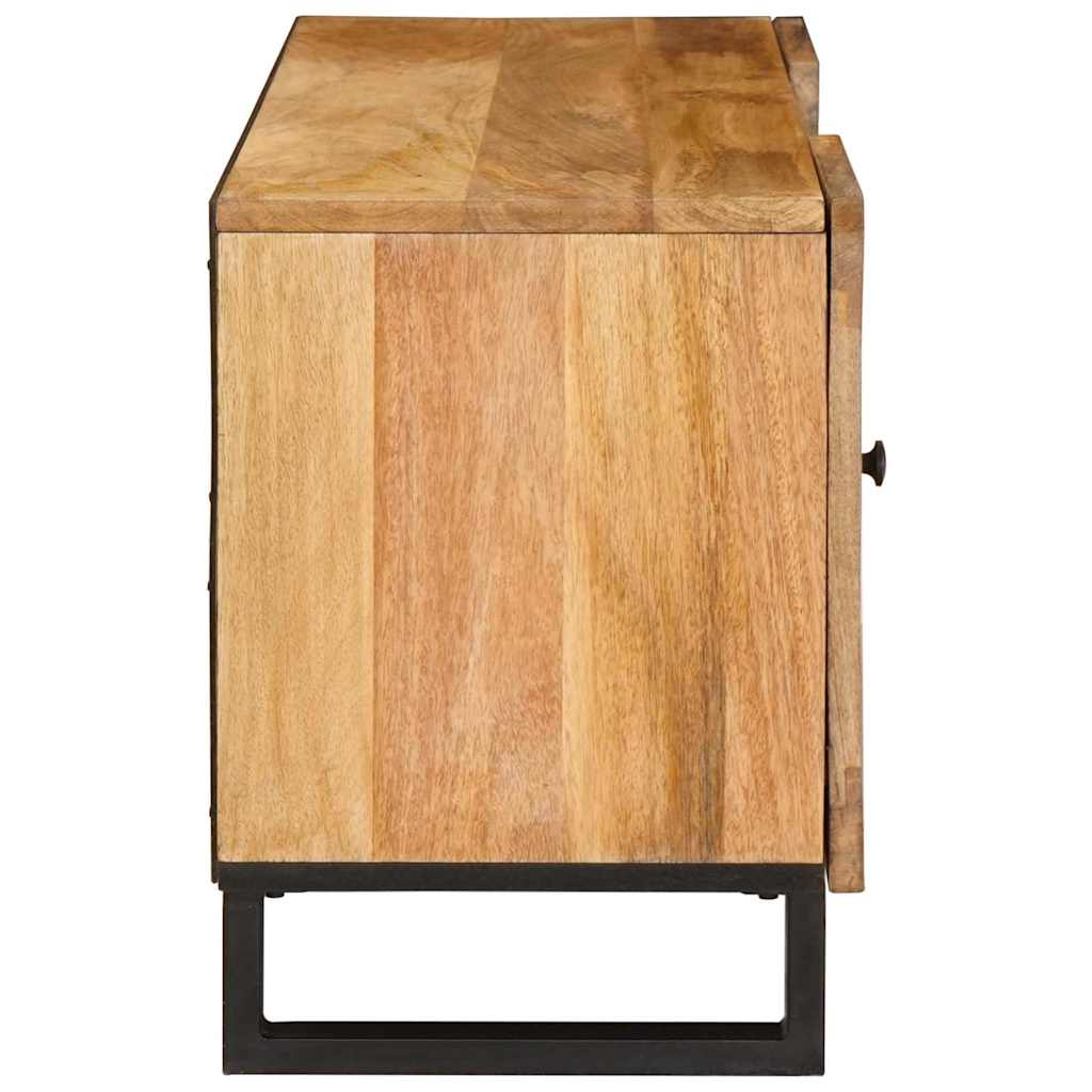 Mueble de TV Marrón 105 x 33 x 46 cm Madera de mango maciza