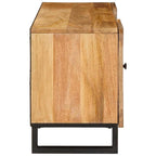 Mueble de TV Marrón 105 x 33 x 46 cm Madera de mango maciza