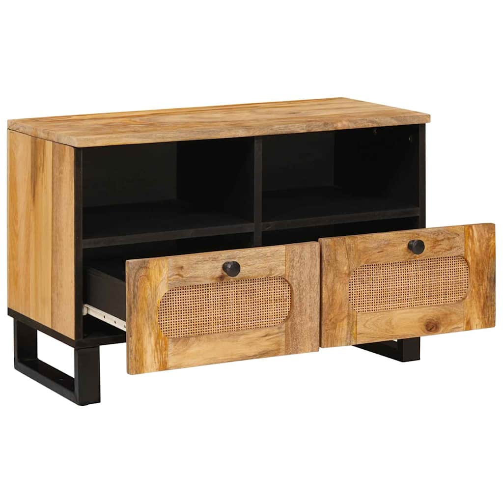 Mueble de TV Marrón 70 x 33 x 46 cm Madera de mango maciza