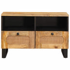 Mueble de TV Marrón 70 x 33 x 46 cm Madera de mango maciza