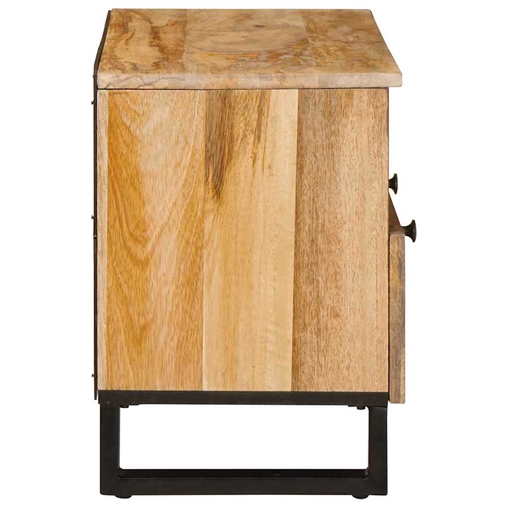 Mueble de TV Marrón 70 x 33 x 46 cm Madera de mango maciza
