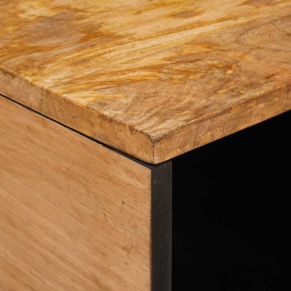 Mesa de Café Natural 80 x 50 x 40 cm Madera de mango maciza