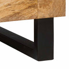 Mesa de Café Natural 80 x 50 x 40 cm Madera de mango maciza