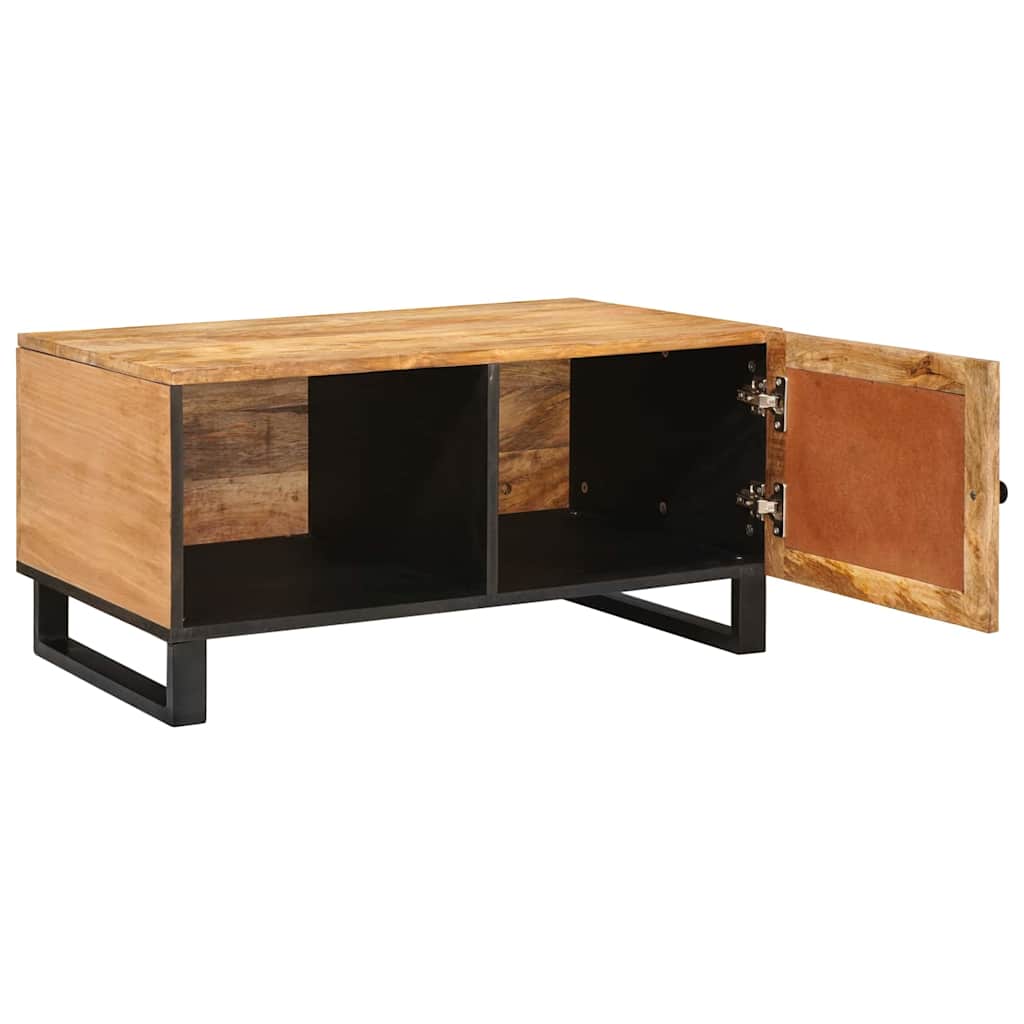 Mesa de Café Natural 80 x 50 x 40 cm Madera de mango maciza