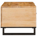 Mesa de Café Natural 80 x 50 x 40 cm Madera de mango maciza