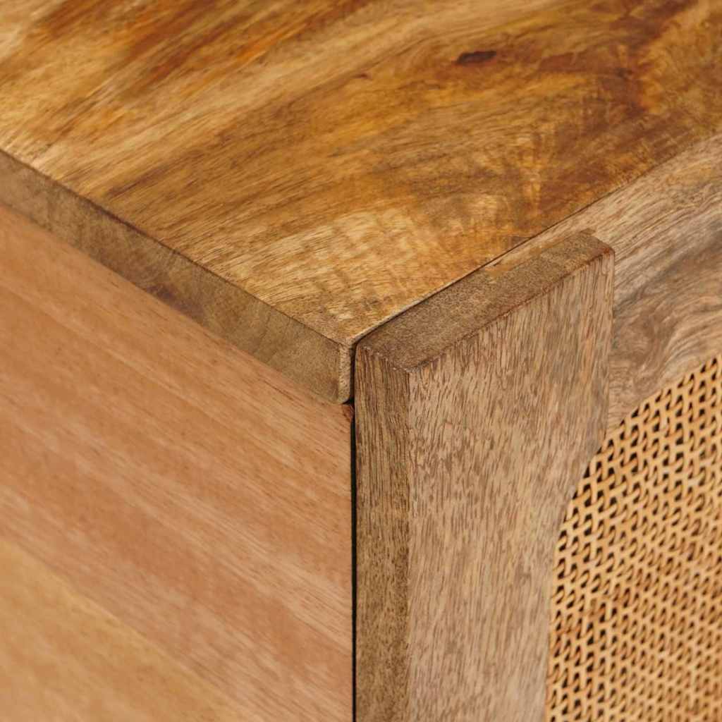 Mesa de Café Natural 80 x 50 x 40 cm Madera de mango maciza