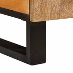 Mesa de Café Natural 80 x 50 x 40 cm Madera de mango maciza
