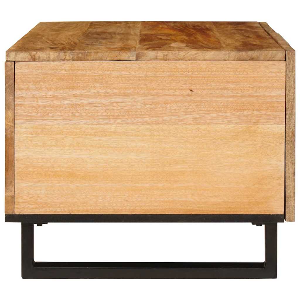 Mesa de Café Natural 80 x 50 x 40 cm Madera de mango maciza