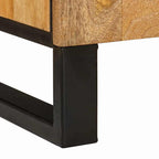 Armario de Noche Natural 50 x 33 x 60 cm Madera de mango maciza