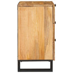 Armario de Noche Natural 50 x 33 x 62 cm Madera de mango maciza