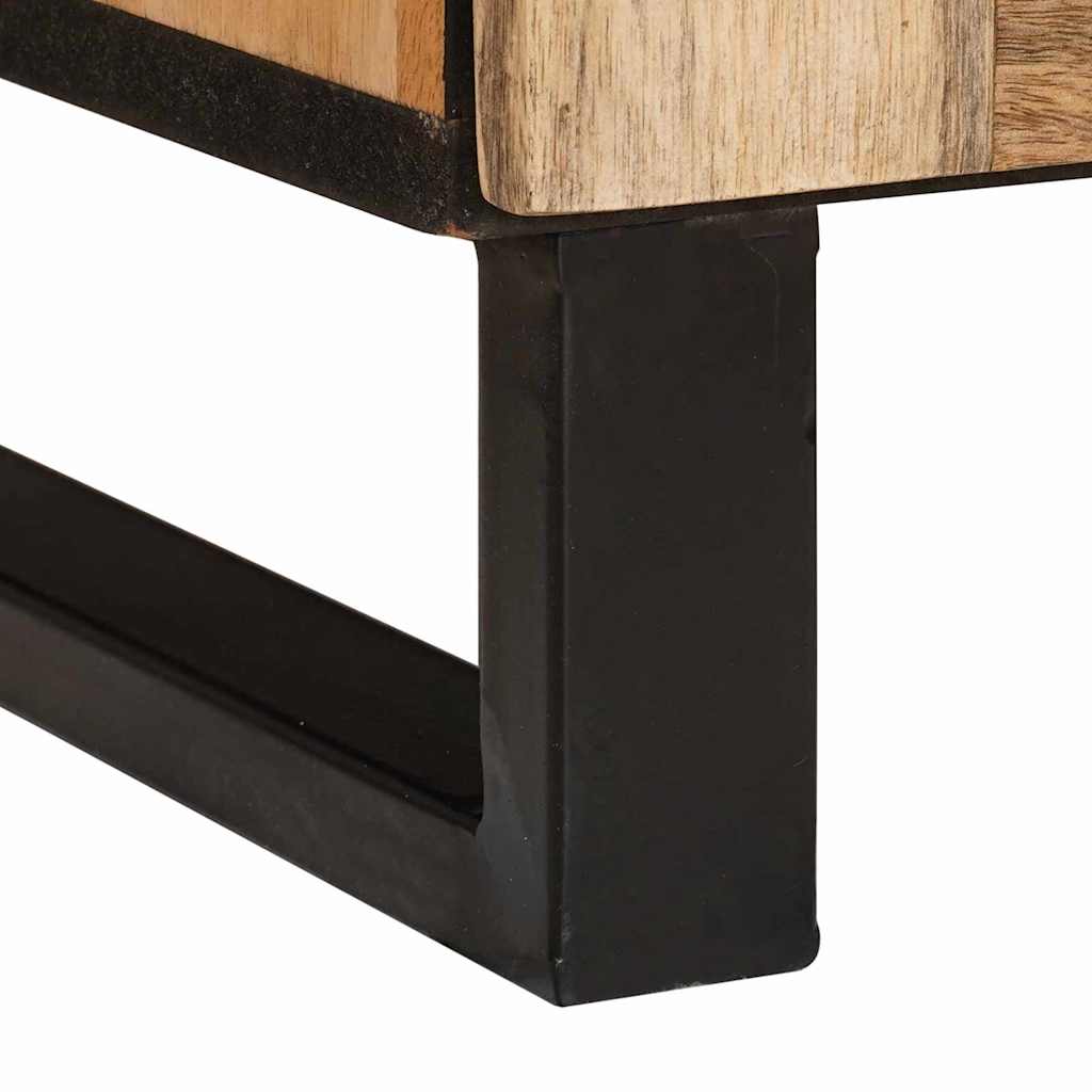 Armario de Noche Natural 50 x 33 x 62 cm Madera de mango maciza