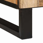 Armario de Noche Natural 50 x 33 x 62 cm Madera de mango maciza