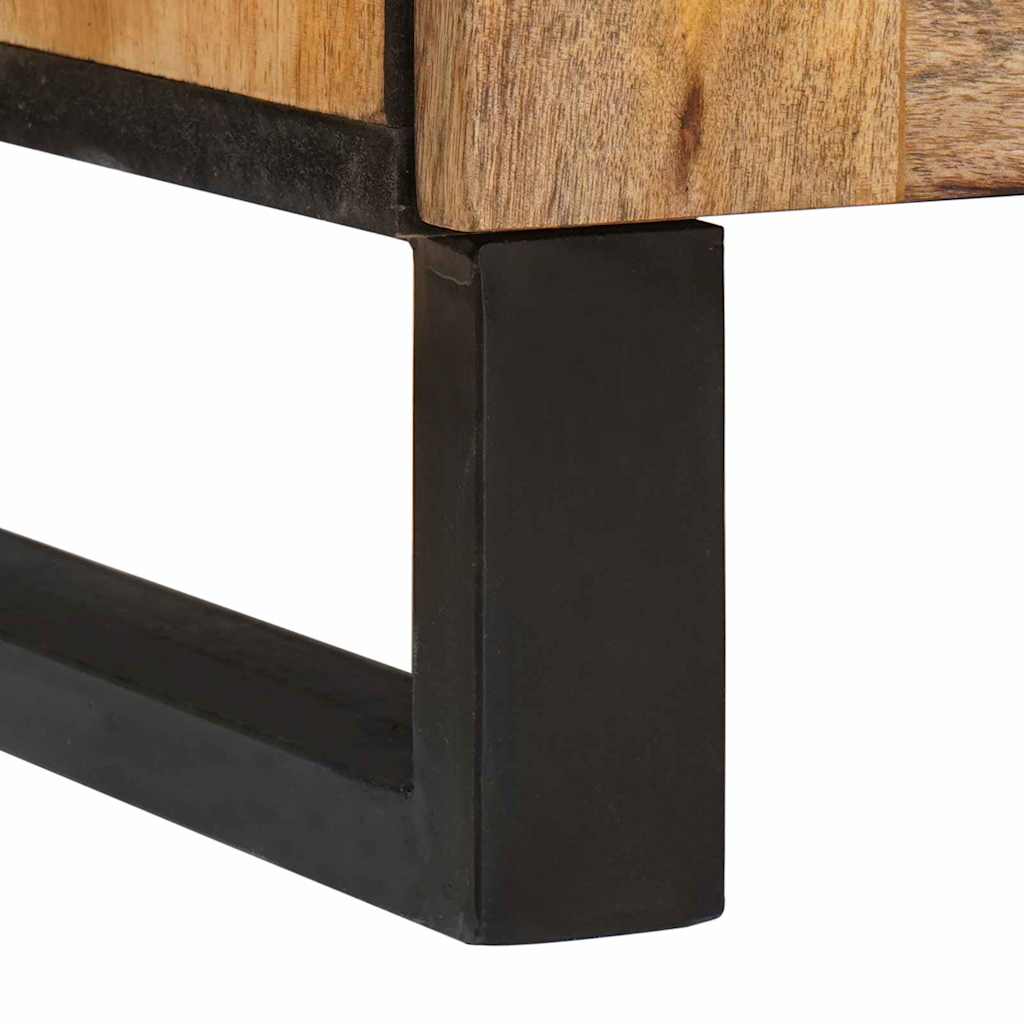 Armario de Noche Natural 50 x 33 x 60 cm Madera de mango maciza