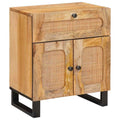 Armario de Noche Natural 50 x 33 x 60 cm Madera de mango maciza