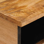 Mesa de Café con cajón Roble artesanal 80 x 54 x 40 cm