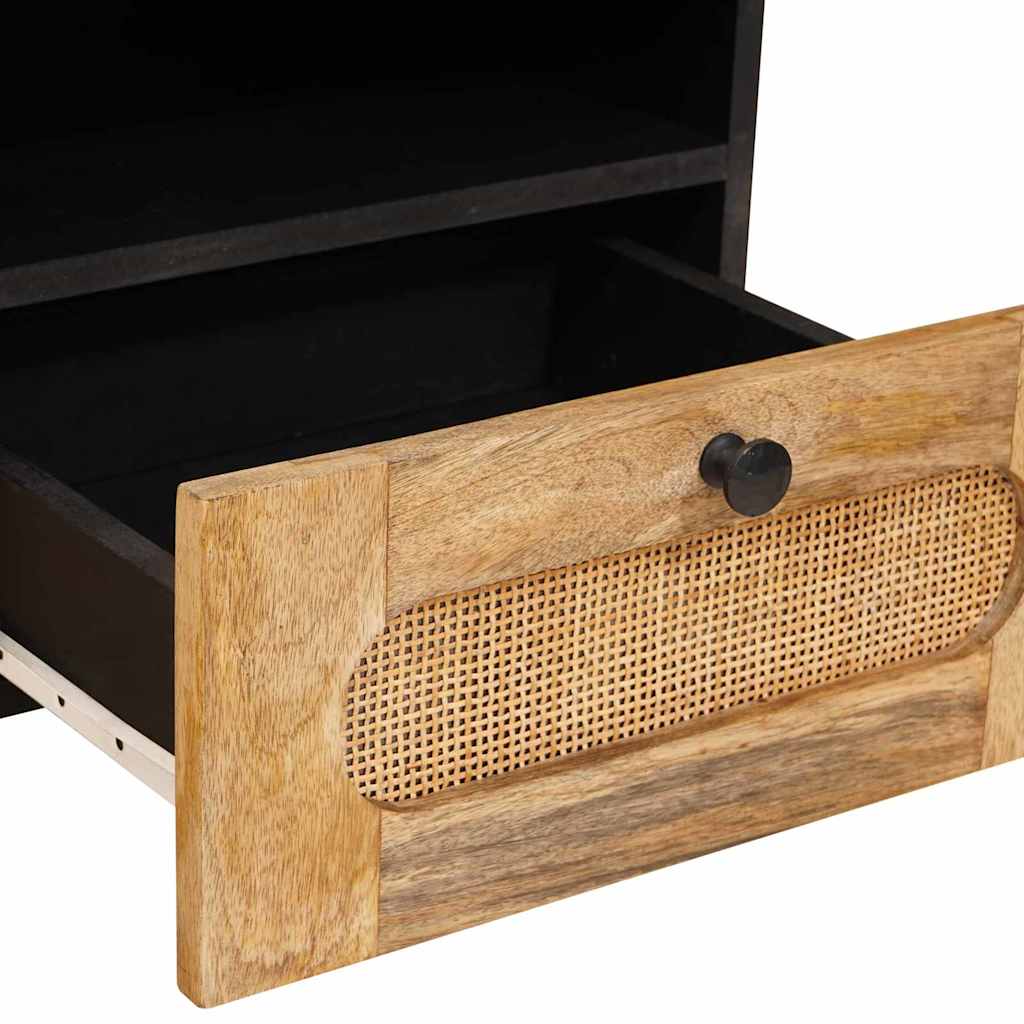 Mesa de Café con cajón Roble artesanal 80 x 54 x 40 cm
