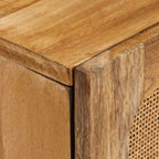Mueble de TV Marrón 105 x 33 x 46 cm Madera de mango maciza