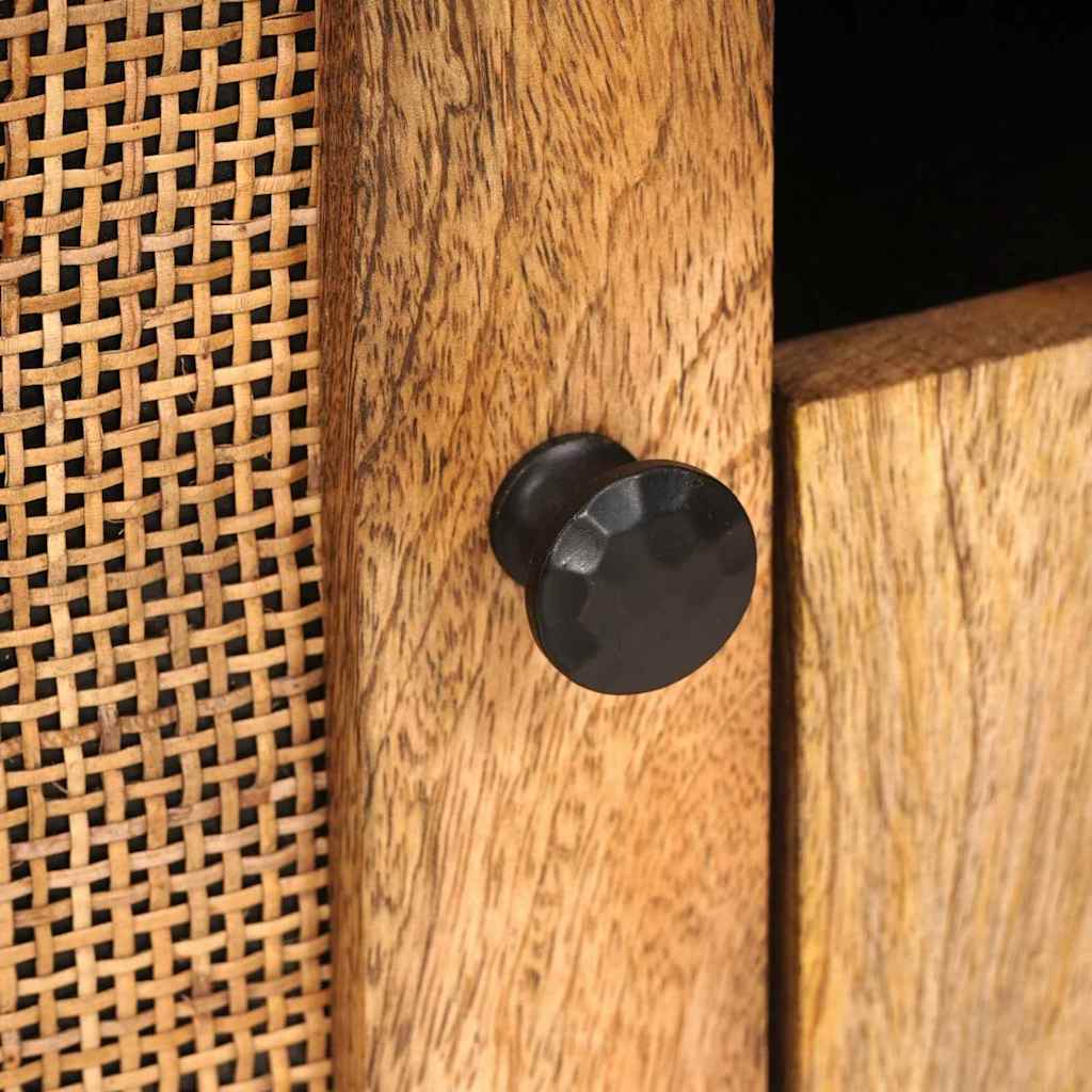 Mueble de TV Marrón 105 x 33 x 46 cm Madera de mango maciza