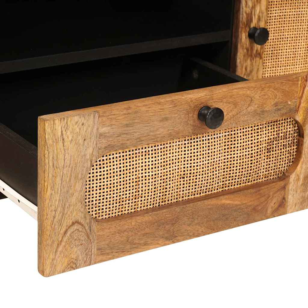 Mueble de TV Marrón 105 x 33 x 46 cm Madera de mango maciza