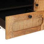Mueble de TV Marrón 105 x 33 x 46 cm Madera de mango maciza