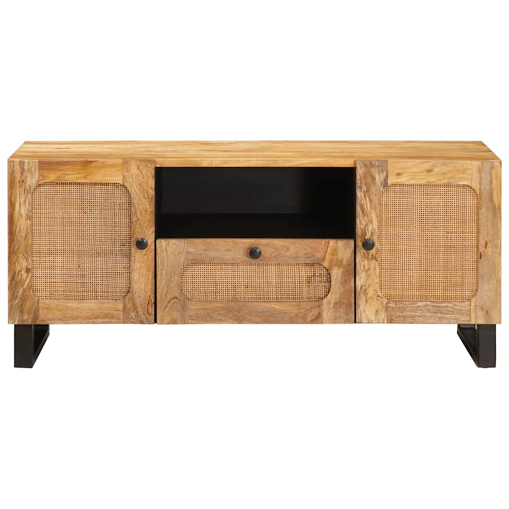 Mueble de TV Marrón 105 x 33 x 46 cm Madera de mango maciza
