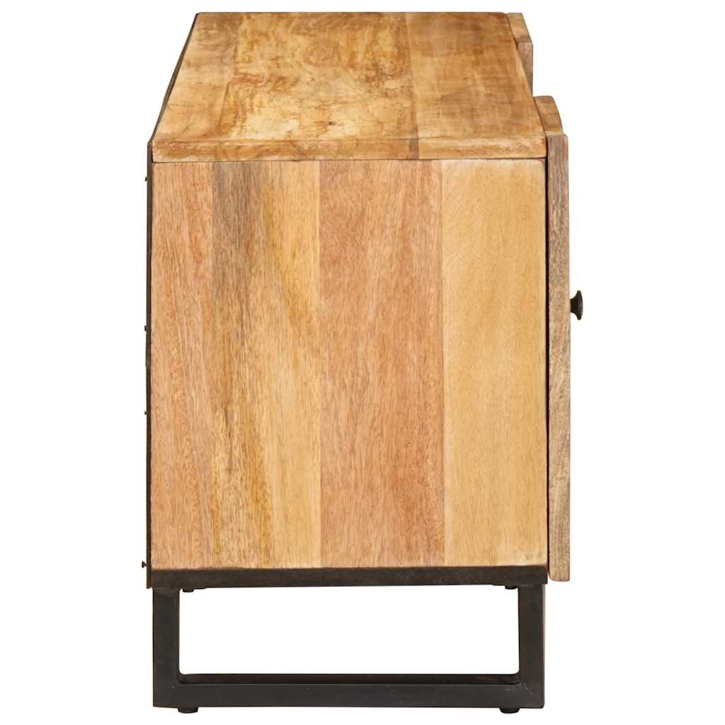 Mueble de TV Marrón 105 x 33 x 46 cm Madera de mango maciza