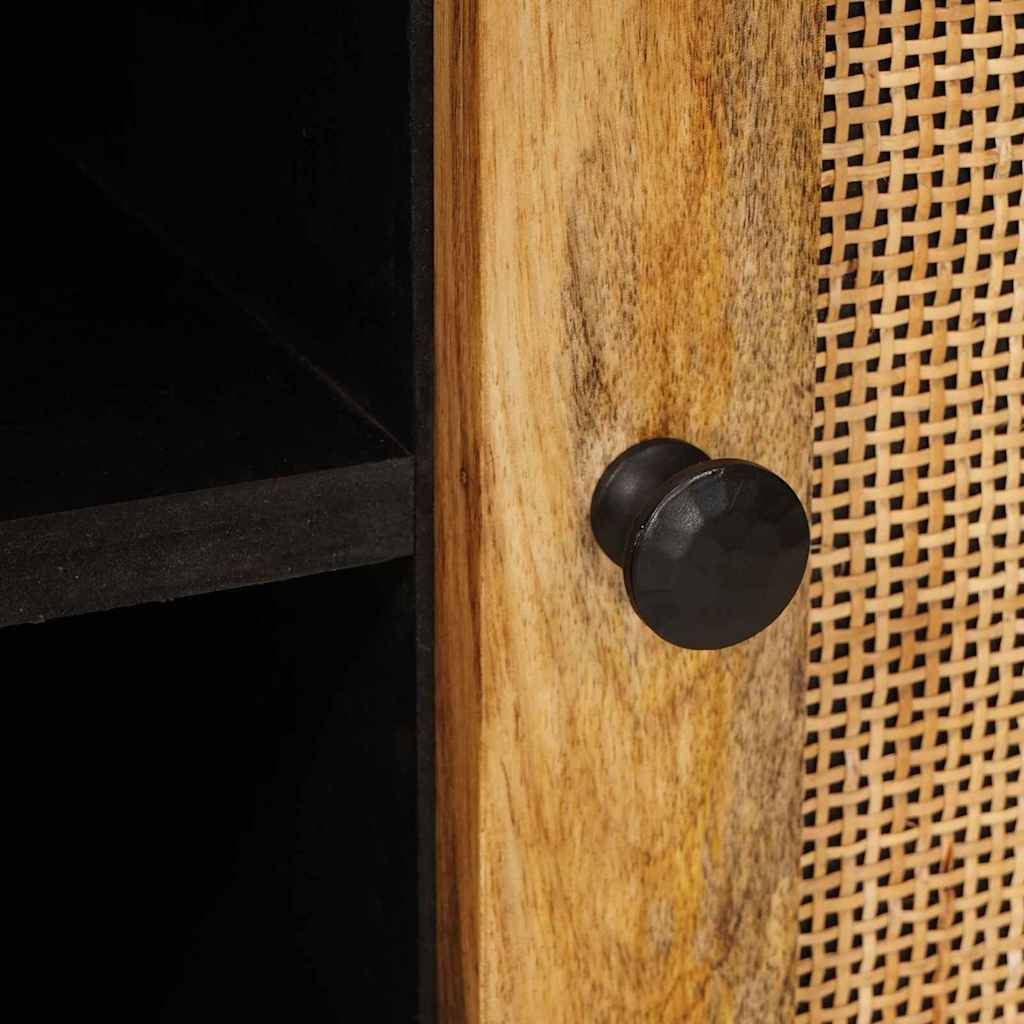 Mueble de TV Marrón 80 x 33 x 46 cm Madera de mango maciza