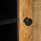 Mueble de TV Marrón 80 x 33 x 46 cm Madera de mango maciza
