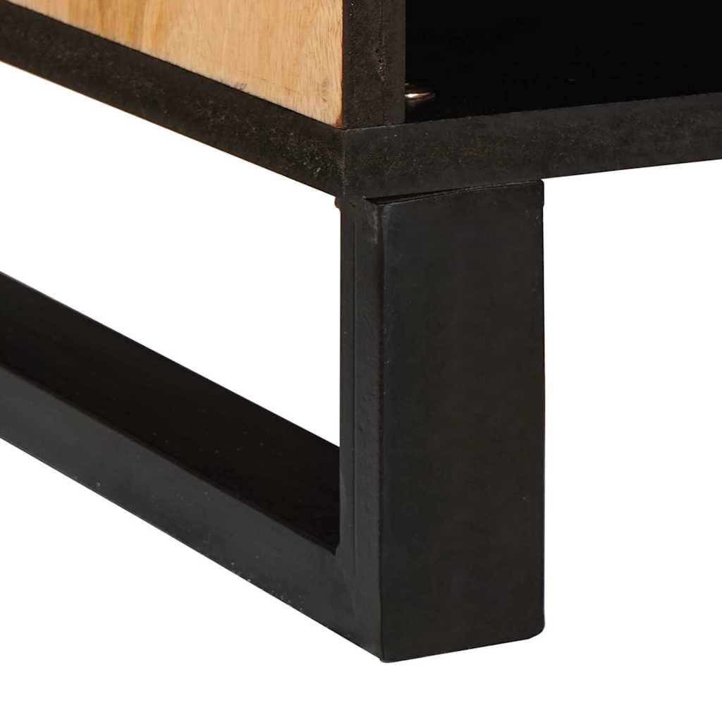 Mueble de TV Marrón 80 x 33 x 46 cm Madera de mango maciza