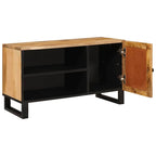 Mueble de TV Marrón 80 x 33 x 46 cm Madera de mango maciza