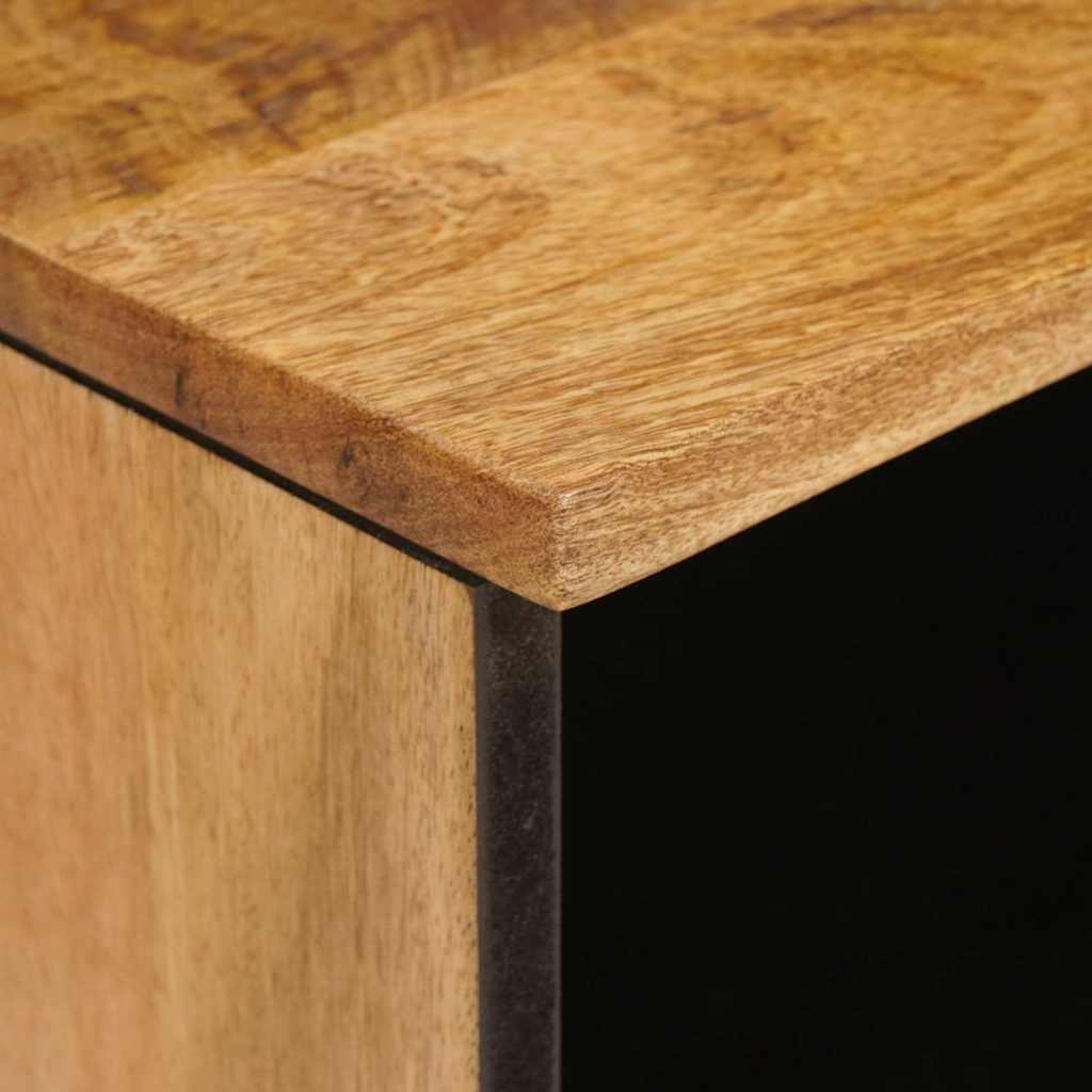 Mueble de TV Marrón 100 x 33 x 46 cm Madera de mango maciza