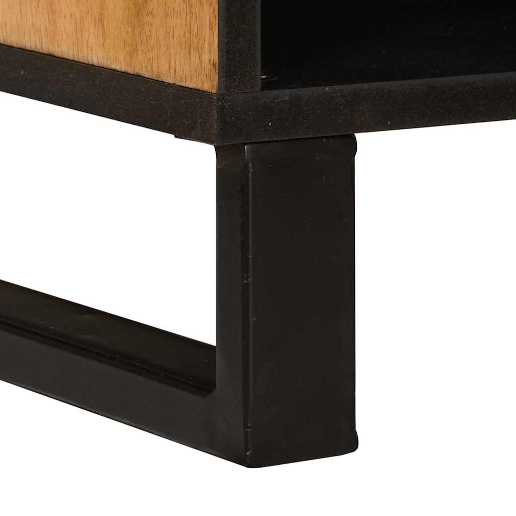 Mueble de TV Marrón 100 x 33 x 46 cm Madera de mango maciza
