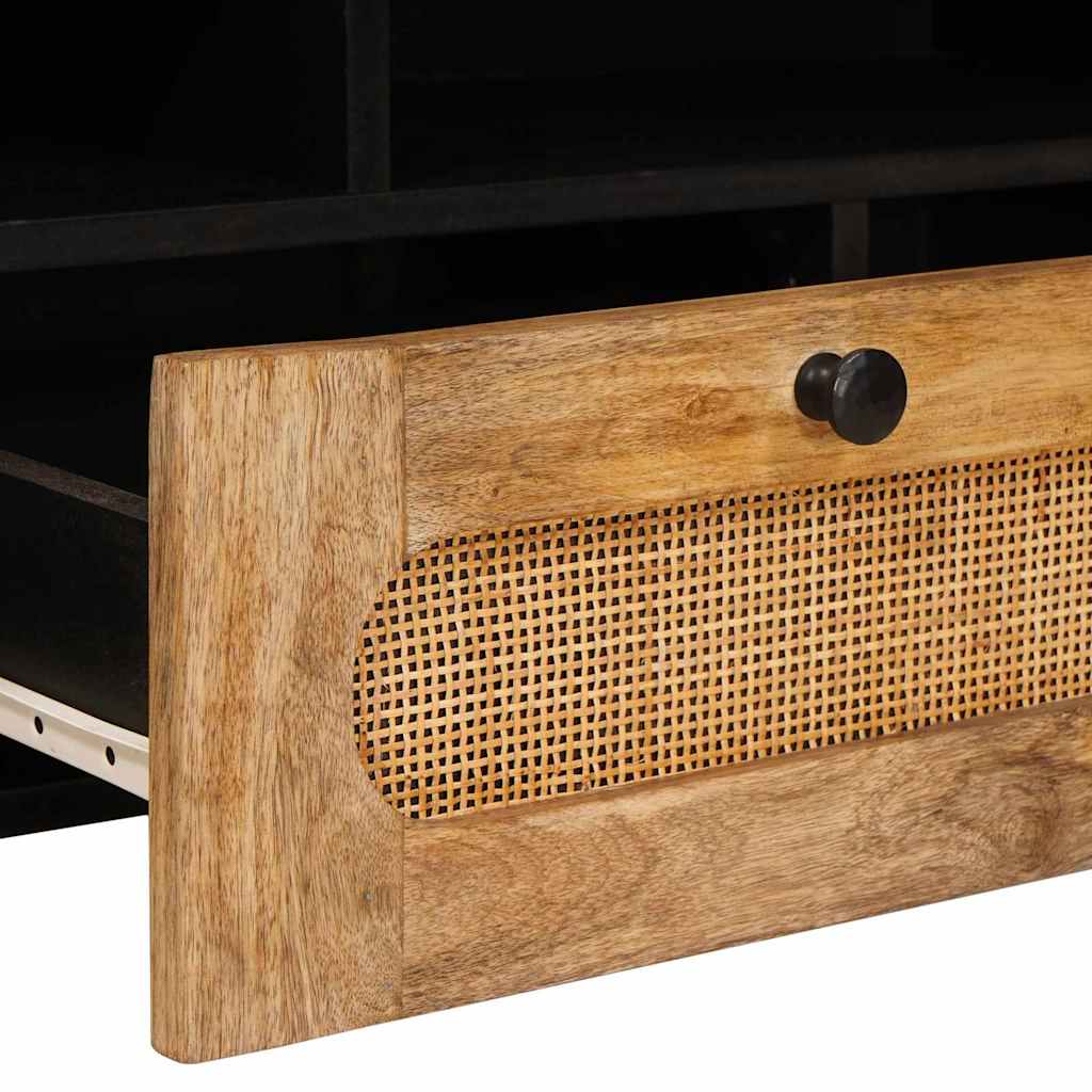 Mueble de TV Marrón 100 x 33 x 46 cm Madera de mango maciza