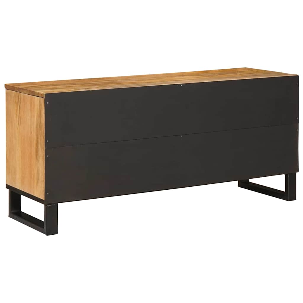Mueble de TV Marrón 100 x 33 x 46 cm Madera de mango maciza