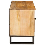 Mueble de TV Marrón 100 x 33 x 46 cm Madera de mango maciza