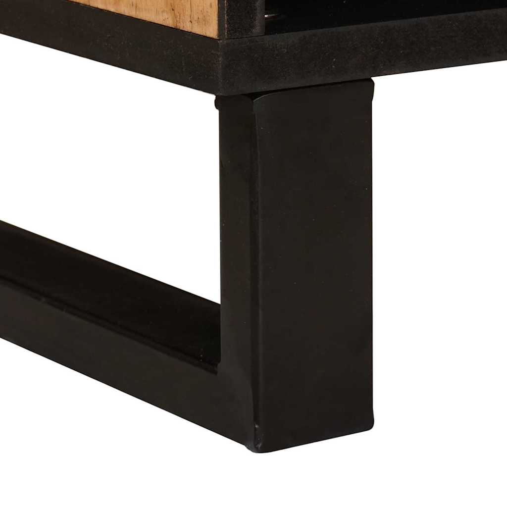 Mueble de TV Marrón 80 x 33 x 46 cm Madera de mango maciza