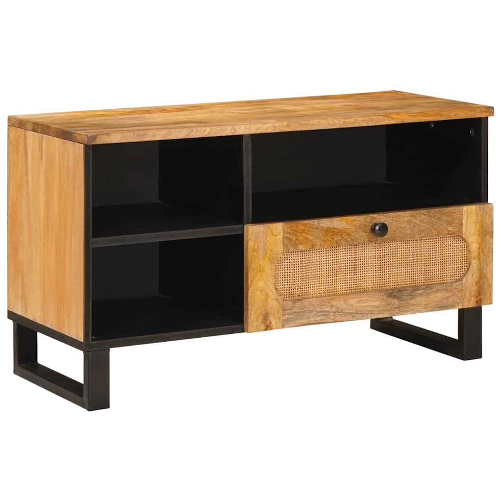 Mueble de TV Marrón 80 x 33 x 46 cm Madera de mango maciza