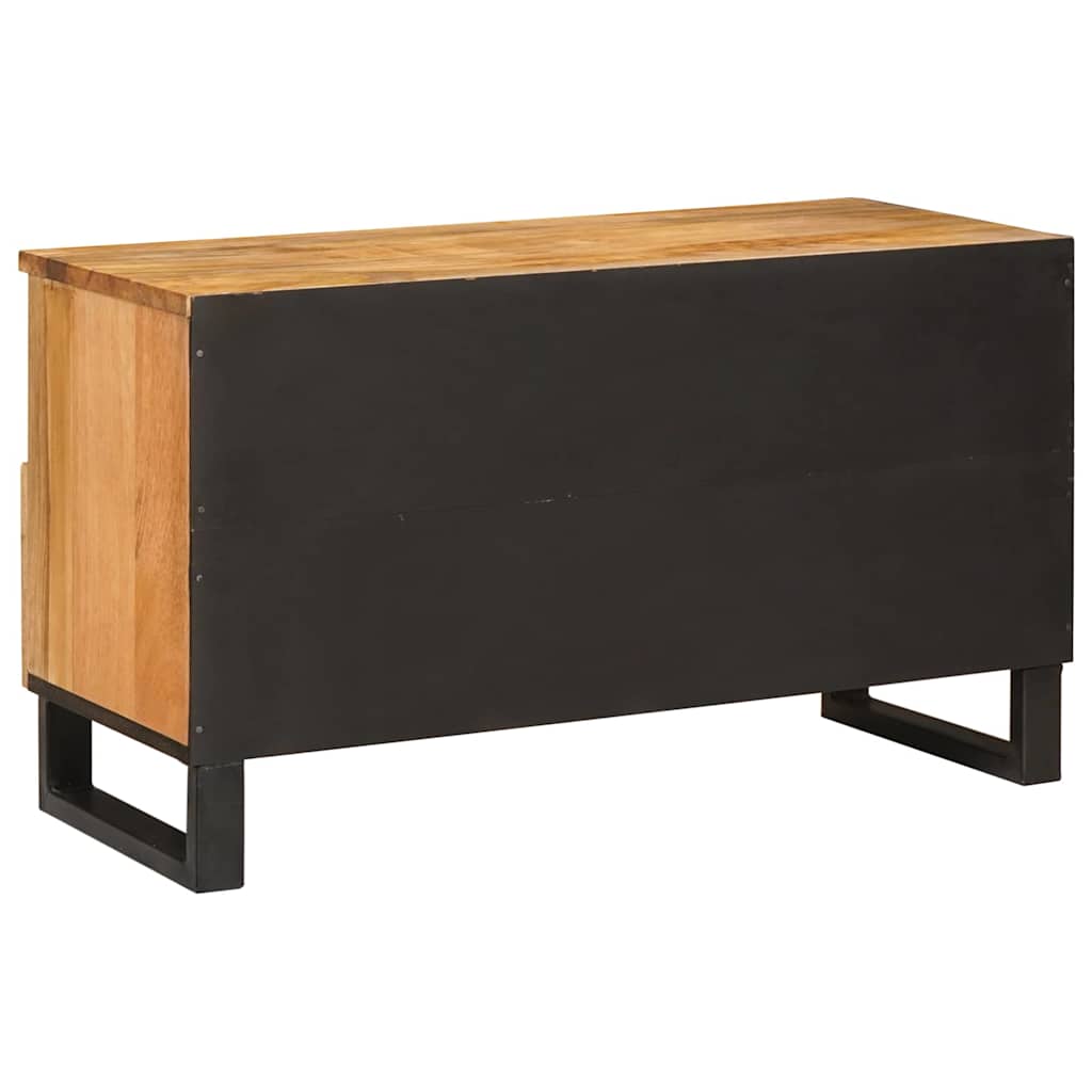 Mueble de TV Marrón 80 x 33 x 46 cm Madera de mango maciza
