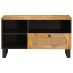 Mueble de TV Marrón 80 x 33 x 46 cm Madera de mango maciza